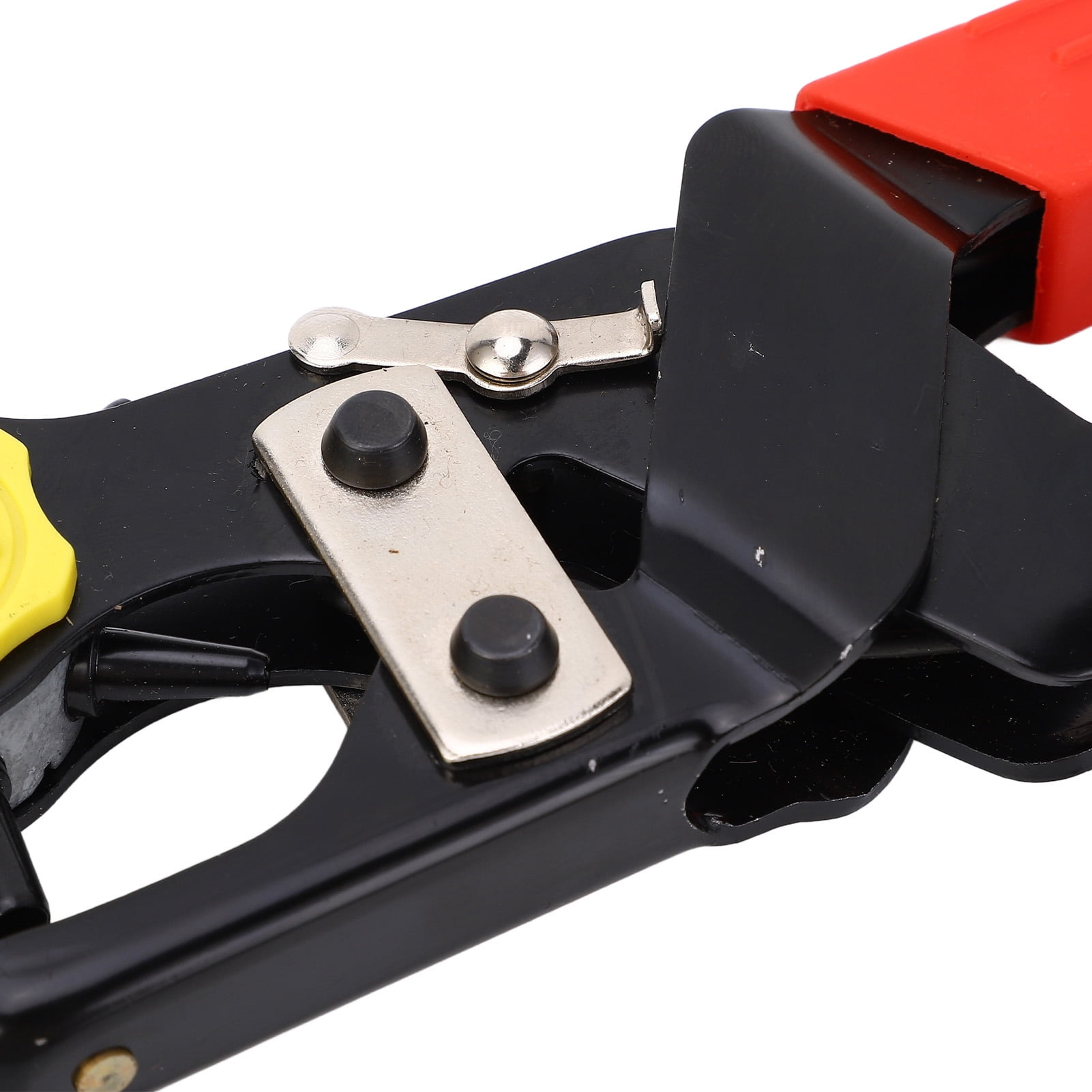YAHHU Heavy Duty Plated Steel Leather Belt Hole Puncher with 6 Hole Adjustable Rotary Head for Belts and Watch Bands (12.6 inches / 32 cm)