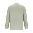 thumbnail image 4 of FAIWAD Mens V Neck Tunic Tops Long Sleeve Solid Color Pullover Tops Spring Trendy Lightweight Tops, 4 of 6