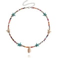 thumbnail image 1 of HSHDLDF Collier Coquillage Puka pour Femmes Hommes Collier Surfeur Coquillage Cordon Collier Collier Ras du Cou Perles Colorées Collier Ajustable Été Boho Hawaii Boucle Perle Collier Bijoux Coquillage Naturel, 1 of 6