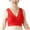 Red, variant on Amvlyk Bras for Women V Neck No Wireless Seamless Push Up Bras Soft Full Coverage Bra with Wide Shoulder Straps Vest Supportive Comfort Breathable Everyday Bras for Running Daily Yoga Lounging