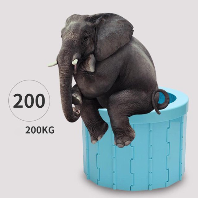 Asiento de inodoro plegable para inodoro portátil con accesorios, perfecto para acampar, senderismo, viajes, atascos de tráfico, también Pueden utilizar Soledad Baño portátil