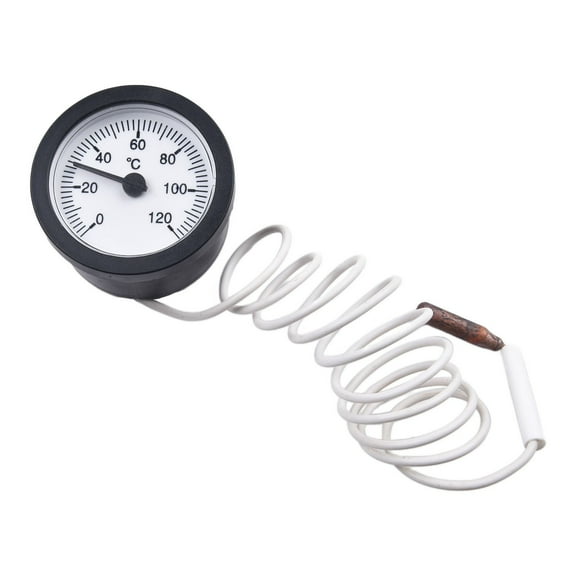 Capillary Dial Temperature Gauge Remote Reading Capability Brass Construction