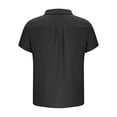 thumbnail image 3 of Plus Size Golf Shirts for Men Big & Tall M-5X Short Sleeve T-Shirts Mens Casual Solid Pullover Button Collared Relaxed Workout Tees Tops, 3 of 5