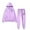 Light Purple, variant on Two Piece Sets for Women Fall - Long Sleeve Hoodie With Sweatpants Set Matching Lounge Sets for Women Travel Sets for Women