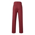 thumbnail image 6 of COMVALUE Stretch Mens Dress Pants Slim Fit Golf Pants Hidden Elastic Waist Business Casual Pants Lightweight Formal Pants (Wine, S), 6 of 7