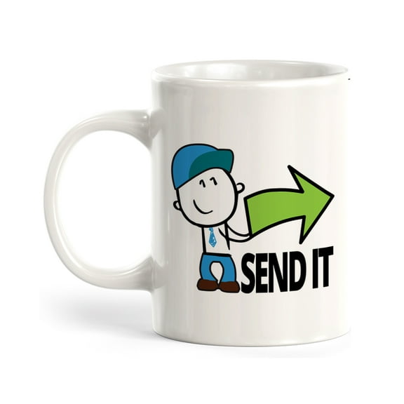 Send it 11oz Plastic Coffee Mug