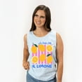 thumbnail image 6 of La Dolce Vita Lemons - Women's Garment Dyed Graphic Tank Top, 6 of 6