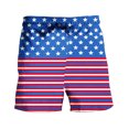 thumbnail image 5 of cllios Men's 4th of July Swim Trunks Quick Dry American Flag Board Shorts Independence Day Patriotica Surfing Shorts Bathing Suits Swimwear, 5 of 5