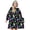 Astronaut and Alien Black Pattern, variant on Alien UFO White Pattern Oversized Sherpa Fleece Wearable Blanket Hoodie, Double-Sided Warm Fuzzy Pullover with Super Pockets for Women & Men