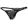 thumbnail image 4 of Ropa Interior Fresca de Bolsa Del Breve Del de de Correa Del Spandex de Los Hombres Negro Macarena ropa interior para hombre t tanga, 4 of 8