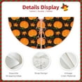 thumbnail image 3 of Fotbe Orange Pumpkin And Autumn Maple Pattern Christmas Tree Skirt, Tree Skirts Plush Christmas Decorations, Christmas Tree Skirts Xmas Decorations Holiday Party Decor-30", 3 of 6