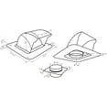 thumbnail image 3 of InOvate DryerJack Low Profile Roof Vent with Roof Neck (Black), 3 of 6