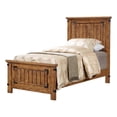 thumbnail image 1 of Coaster Brenner Wood Farmhouse Rustic Twin Platform Bed in Brown, 1 of 2