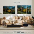 thumbnail image 4 of Elephant Stock Boston Skyline At Night Wall Art - Horizontal Multi Panel Canvas - Living Room Wall Decor - Places Multi Panel - Orange And Gray Decor - 57" x 36", 4 of 8