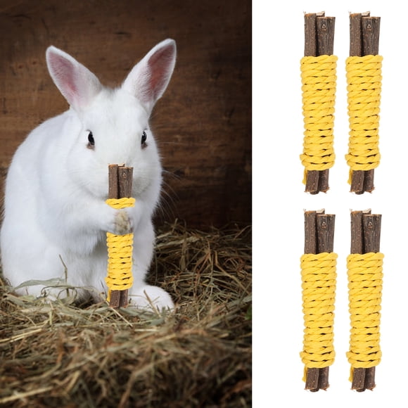 10 Palillos Masticables para Hámster Cachorros Multifunción Limpieza de Dientes Juguetes para la Dentición Duraderos Masticables para Perros Juguetes Interactivos ANGGREK Otros