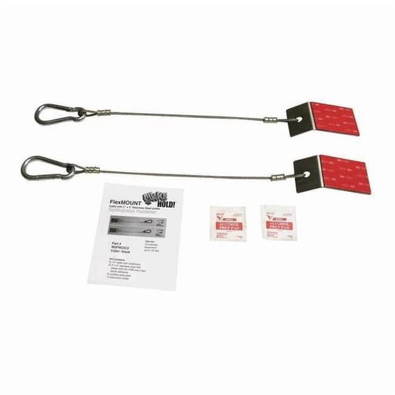 Quakehold! Flex Mount Fastener, Silver, 200 lb. RDFM23C2