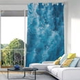 thumbnail image 5 of Coolnut Coolnut Blackout Curtain Window Curtain Panels for Apartment 84" Blue Ocean Marble Partition Room Dividers Door Curtains for Bedroom, 1 Panel, 5 of 7
