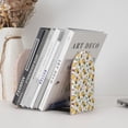 thumbnail image 6 of Picia Bee and Flowers Pattern Wood Bookends for Shelves,Non-slip Bookends, Heavy Duty Wooden Bookend Support,1 Pair, 6 of 8