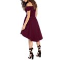 thumbnail image 2 of Robe Patineuse Cocktail à Manches Courtes et Épaules Dénudées pour Femmes, 2 of 2
