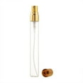 thumbnail image 3 of 10ml 10pcs Glass Spray Bottle Refillable Perfume Atomizer Mini Sample Test Bottle Thin Glass Vials (Gold), 3 of 3