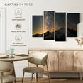 thumbnail image 4 of Elephant Stock Milky Way Over Mount Rainier Wall Art - Horizontal Multi Panel Canvas - 4 Pieceliving Room Wall Decor - Photography Nature Multi Panel - Gray And Beige Decor - 75" x 48", 4 of 4
