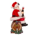 thumbnail image 2 of Kurt Adler Fabriche Christmas Figurine, Santa Beach Chair, 10.5in, 2 of 4