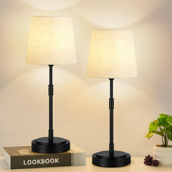Juego de baterías inalámbricas Lamps Lynnoland de 15 pulgadas, 7500 mAh, regulable