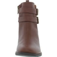 thumbnail image 4 of Kenneth Cole Reaction Womens Salt Biker Faux Leather Block Heel Ankle Boots, 4 of 4