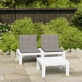 thumbnail image 1 of vidaXL 2 Piece Garden Lounge Set with Cushions Plastic White, 1 of 5