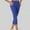 Blue, variant on TIANZEN Yoga Pants Women For Work Dressy Solid Color Slim Capris Pull On Elastic High Waisted Leggings With Pockets Drop Crotch Pants Men Yoga Yoga Pants Women High Waist Tall Yoga Pants Petite