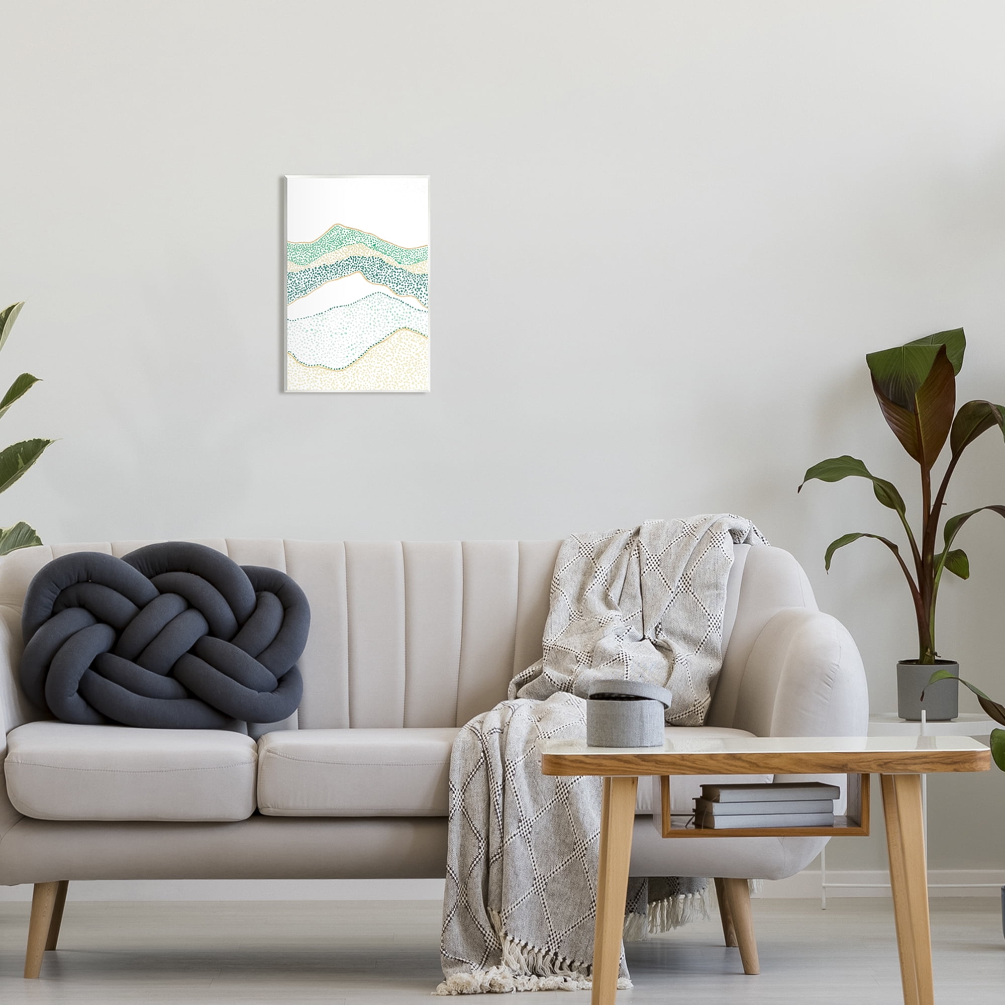 Stupell Industries Abstract Mountain Peaks Pattern Abstract Painting Unframed Art Print Wall Art