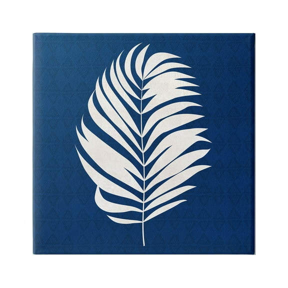 Stupell Industries Abstract Plant Leaf Bold Palm Graphic Art Gallery Wrapped Canvas Print Wall Art, Design by Susan Jill