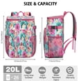 thumbnail image 3 of Travel Cooler Bag - Pioneer Flower Floral Print Pattern Camping Beer Cooler Backpack with Bottle Opener- Waterproof Insulated Picnic Backpacks - Cooler Bag for Beach, 3 of 6