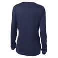 thumbnail image 7 of Yellow Rooster Women's Long Sleeve PosiCharge Competitor V-Neck Tee True Navy 4XL, 7 of 7