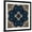 Black Frame, variant on Art.com Art Nouveau Geometric Ornamental Vintage Pattern in Beige and Blue Colors Art Print by Irina QQQ, 16" x 16"