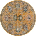 thumbnail image 2 of Rugs.com Lola Collection Rug – 7 Ft Round Yellow Medium Rug Perfect For Kitchens, Dining Rooms, 2 of 9
