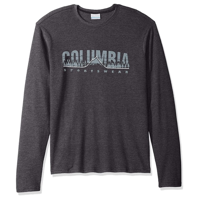 Columbia T-Shirt Graphique Thermique pour Hommes, Gris, TTG