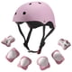 thumbnail image 1 of Juego de 7 protectores para casco de patineta, coderas, muñecas y rodilleras, equipo de protección de seguridad deportiva para niños, 1 of 7