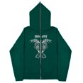 thumbnail image 5 of Sudadera con esternón oscuro europeo y americano para hombre y mujer, sudaderas con capucha góticas para pareja, sudadera de Cremallera larga de talla grande Harajuku 2023, 5 of 5
