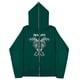 thumbnail image 1 of Sudadera con esternón oscuro europeo y americano para hombre y mujer, sudaderas con capucha góticas para pareja, sudadera de Cremallera larga de talla grande Harajuku 2023, 1 of 4