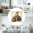 thumbnail image 5 of nygtbtfer Pillow Cushion Covers Flower Decorations Pillow Case Happy for Sofa White, 5 of 7