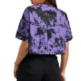 thumbnail image 4 of WTXUE T-Shirts Short Sleeve, Crew Neck Womens Tops Ladies Blouses T Shirts Tie Dy Womens Shirts Tie Dye, Graphic Tees Graphic Tees Crop Tops | Casual for Women Purple XL, 4 of 9