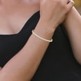 thumbnail image 4 of TimeLess Classics 4-Prong Setting Straight-Line Lab-Grown Diamond Tennis Bracelet in 14K Yellow Gold - 15 CTW, 4 of 5