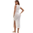 thumbnail image 6 of Beach Cover Ups for Women 2025 Crewneck Tank Strap Swimsuit Cover Up Sexy Side Split Hem Swim Cover Ups Shermie, 6 of 6