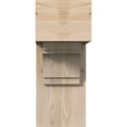 thumbnail image 2 of Ekena Millwork 7 1/2"W x 18"D x 18"H Merced Block Smooth Bracket w/ Offset Brace, Douglas Fir, 2 of 25