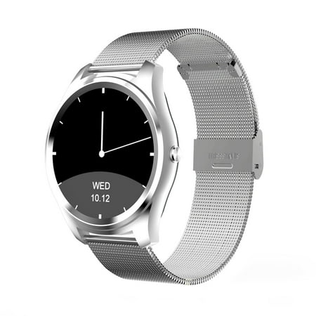 DI03 Bluetooth Siri Smart watch MTK2502C 128MB+64MB 1.15cm Ultra-thin IP67 Heart Rate Monitor Pedometer Sedentary Remind Sleep Monitor Notifications Pushing for Android IOS (Best Sleep Cycle App Android)