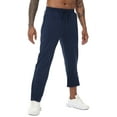 thumbnail image 6 of NEIKU Men's Winter Warm Fleece Jogging Pants Water Resistant With 3 Zipper Pockets Athletic Gym Workout Sweatpants Navy XL, 6 of 7