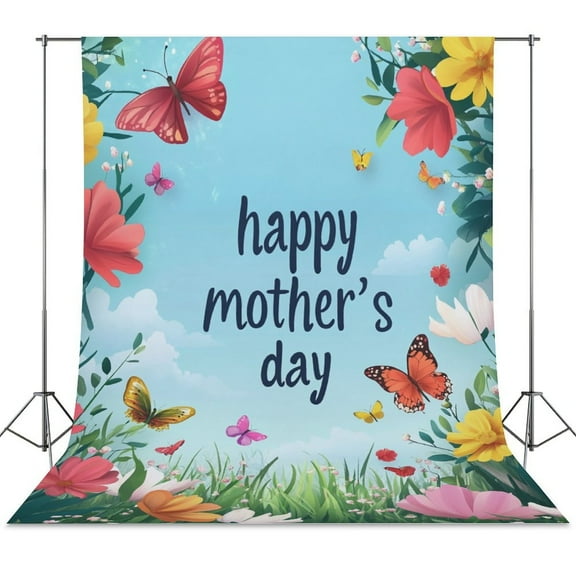 Happy Mother's Day Spring Backdrop Backdrops for Photography Photo Background Nature Scenery Banner