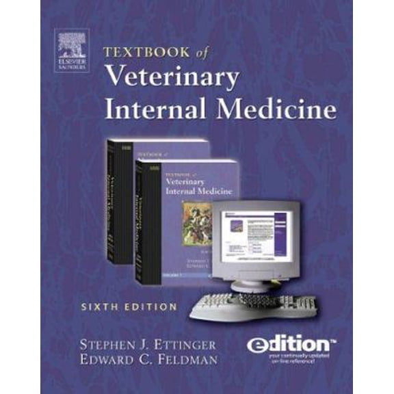 Pre-Owned Textbook of Veterinary Internal Medicine e-dition: Text with Continually Updated Online Reference, 2-Volume Set (Hardcover) 1416001107 9781416001102