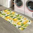thumbnail image 6 of Kitchen Rugs and Mats,Yellow Lemon Green Leaves 2 Piece Anti Fatigue Area Runner Rug Set Comfort Standing Floor Mat,Summer Fruit Watercolor Plant Non Slip Absorbent Doormats for Laundry/Bathroom, 6 of 6
